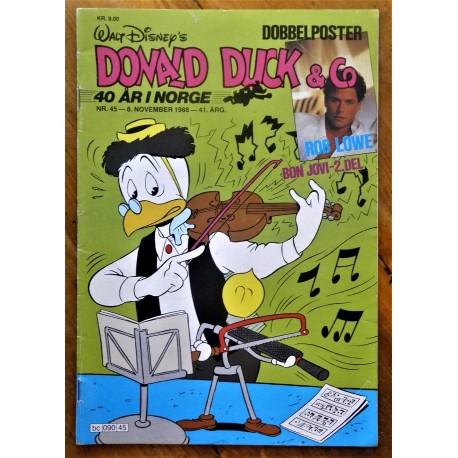 Donald Duck & Co- Nr. 45- 1988 med poster