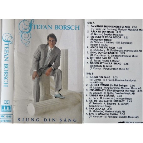 Stefan Borsch: Sjung Din Sång (kassett)