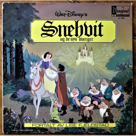 Disney- Snehvit og de syv dverger (LP- Vinyl)