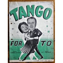 Noteblad- Tango for to- Alf Prøysen