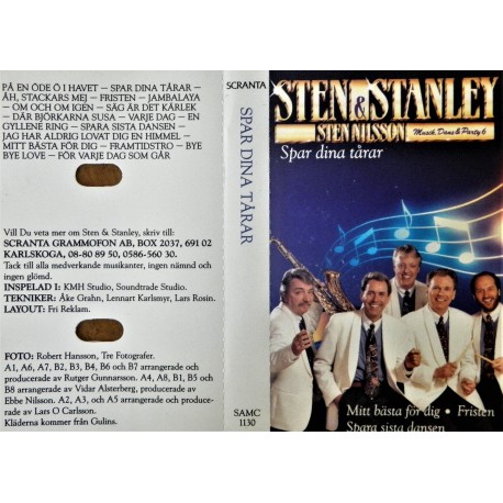 Sten & Stanley: Spar dina tårar (kassett)