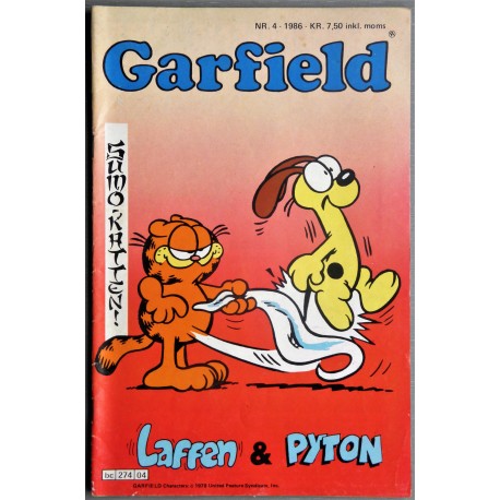 Garfield- Nr. 4 - 1986- Laffen & Pyton