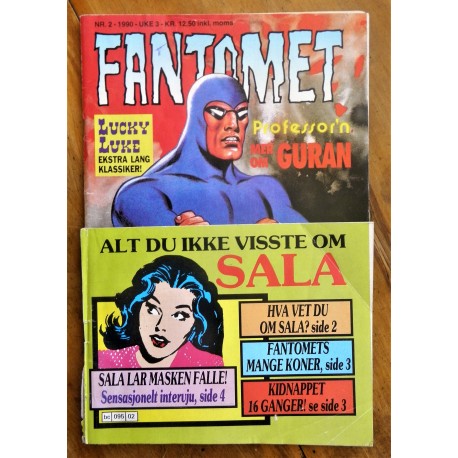 Fantomet- Nr. 2- 1990- Med bilag