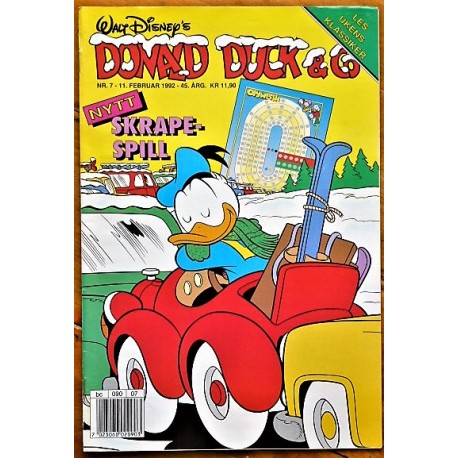 Donald Duck & Co- Nr. 7- 1992- Med bilag