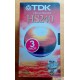 3 x VHS opptakskassetter fra TDK - 240 minutter