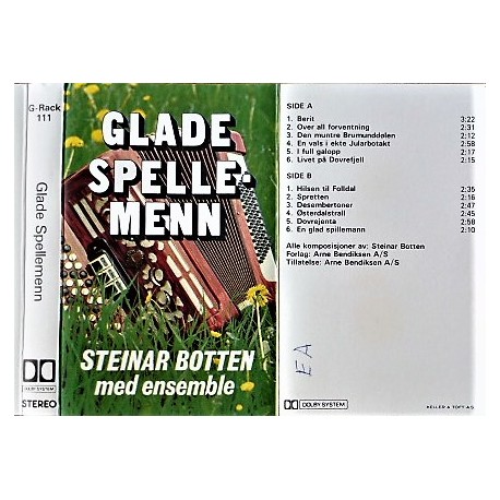 Steinar Botten med ensemble: Glade spellemenn (kassett)