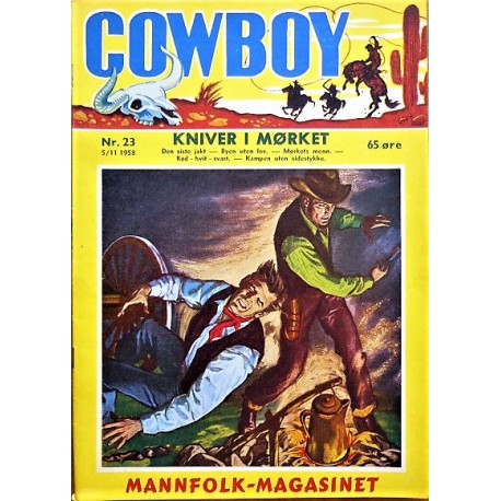 Cowboy- Nr. 23- 1958- Kniver i mørket