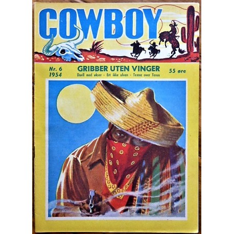 Cowboy- Nr. 6- 1954- Gribber uten vinger