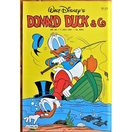 Donald Duck & Co- Nr. 28- 1981- Med bilag