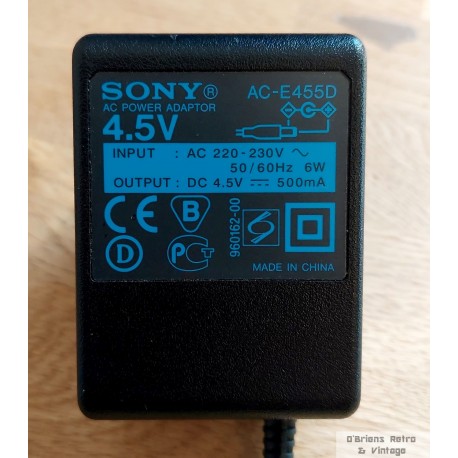 Sony AC Power Adaptor 4.5V - AC-E455D - Lader