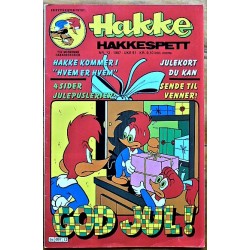 Hakke Hakkespett- Nr. 12- 1987- Med postkort