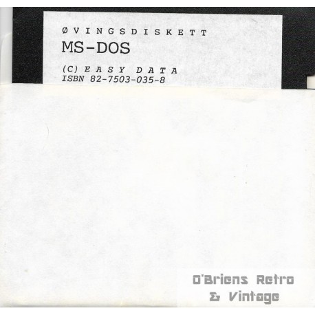 Øvingsdiskett - MS-DOS - Easy Data - PC