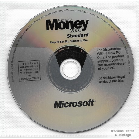 Microsoft Money 2001 Standard - PC CD-ROM