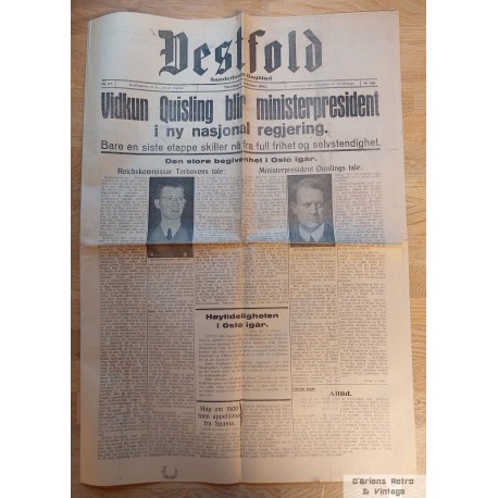 Vestfold - Sandefjords Dagblad - 1942 - 2. februar