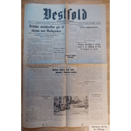 Vestfold - Sandefjords Dagblad - 1942 - 6. mai - Avis