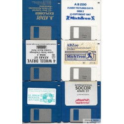 Atari ST - 5 x originale disketter og 1 x rensediskett