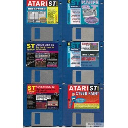 Atari ST - 6 x Vedleggsdisketter fra datablader