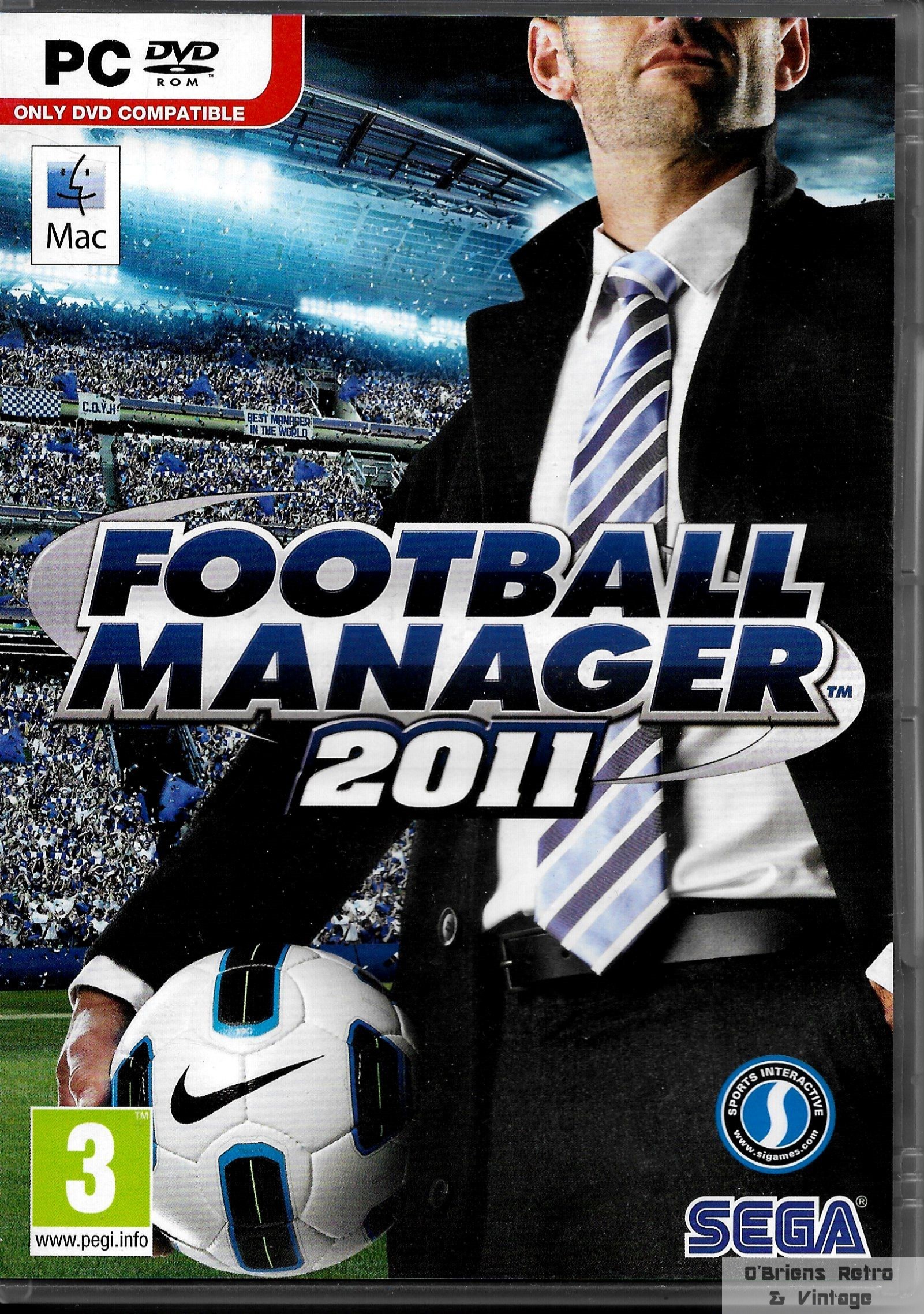 Football Manager 2011 Sega Games For Windows PC DVD ROM Am