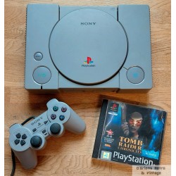 Playstation 1 - Komplett konsoll med Tomb Raider Chronicles