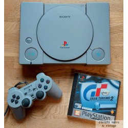 Playstation 1 - Komplett konsoll med Gran Turismo 2