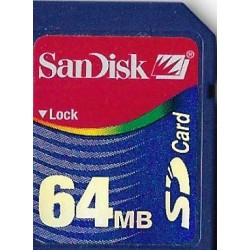 SD Card - SanDisk - 64 MB - Minnekort