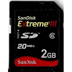 SD - SanDisk Extreme III - 2 GB - Minnekort