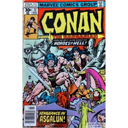 Conan The Barbarian - No. 72 - 1977 - Conan and Belit - Alone Against the Hordes of Hell! - Marvel