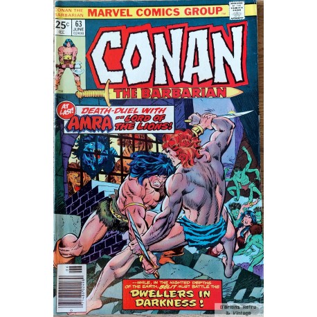 Conan The Barbarian - No. 63 - 1976 - Dwellers in Darkness! - Marvel