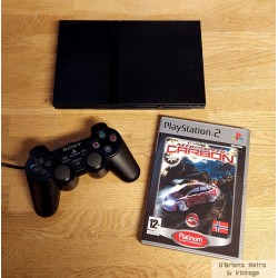 Playstation 2 Slim - Komplett konsoll - Med Need for Speed Carbon