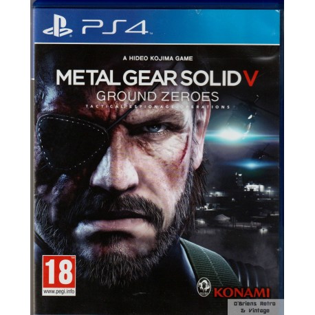 Metal Gear Solid V - Ground Zeroes - Konami - Playstation 4