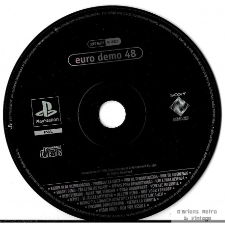 Playstation 1 Demo Disc - Euro Demo 48