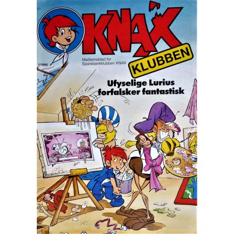 Knax- 1/ 1990- Ufyselige Lurius forfalsker fantastisk