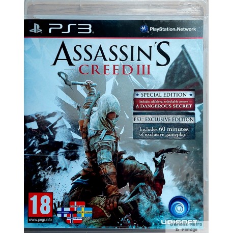 Playstation 3 - Assassin's Creed III - Special Edition - Ubisoft