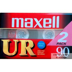 2 x Maxell UR 90 opptakskassetter