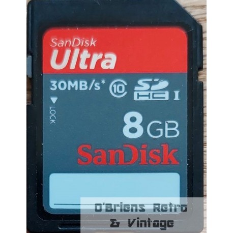 SDHC - SanDisk Ultra - 8 GB - Minnekort - Memory Card