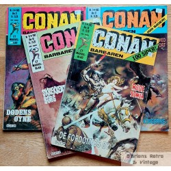 4 x Conan-blader fra 1985 - Nr. 7 - Nr. 8 - Nr. 9 - Nr. 10