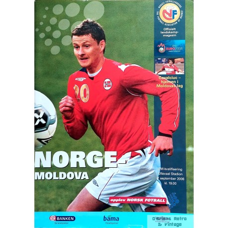 Norge - Moldova - Offisielt landskampmagasin - September 2006