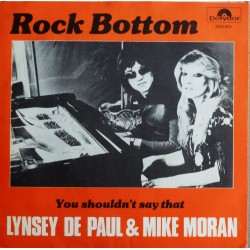 Lynsey De Paul & Mike Moran- Rock Bottom- Singel- vinyl