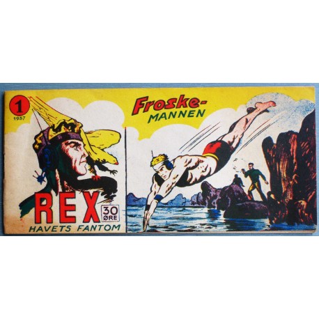 REX- Havets Fantom- 1957- Nr. 1- Froskemannen