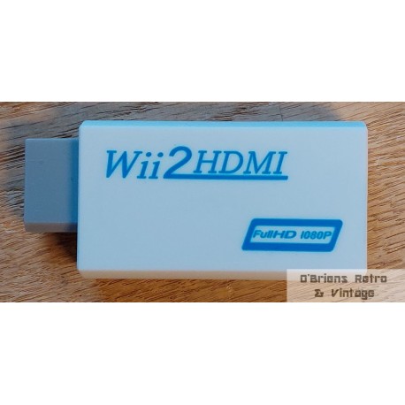 Nintendo Wii til HDMI-adapter - Hvit