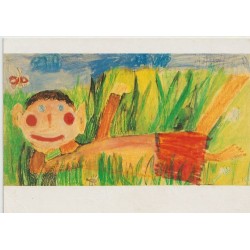 Barnekunstmuseet - Ute på engen - Postkort