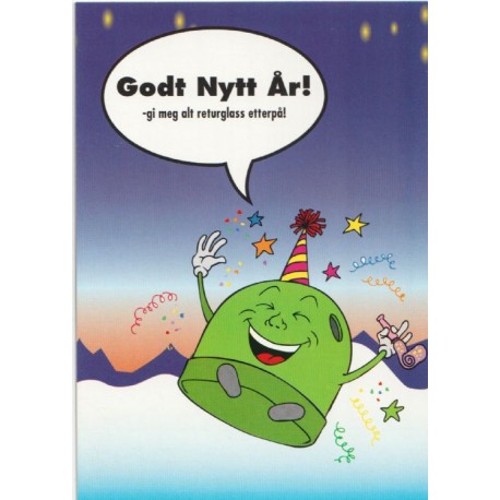 Norsk GlassGjenvinning AS - Godt Nytt År! - Postkort