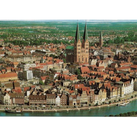 Lübeck - Hansestadt - Tyskland - Postkort