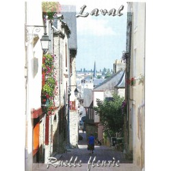 Laval - Mayenne 53 - Ruelle fleurie - Frankrike - Postkort