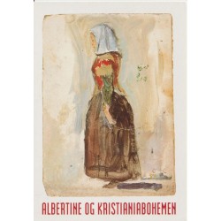 Albertine og Kristianiabohemen - Teater - Postkort