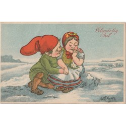 Glædelig Jul - H. Larsen - Julekort - Postkort