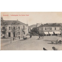 Drammen - Toldbodgaden fra Central Hotel - Postkort