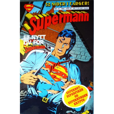 Supermann- 1985- Nr. 10- Et nytt liv for Supermann