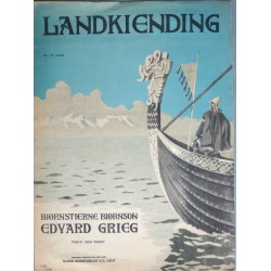 Noteblad- Landkiending- Bjørnson/ Grieg