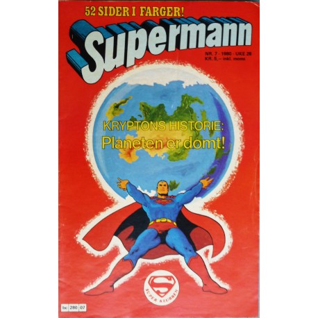 Supermann- 1980- Nr. 7- Kryptons historie